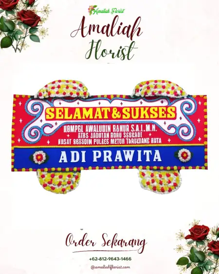 Papan Bunga Ucapan Selamat Praya Barat